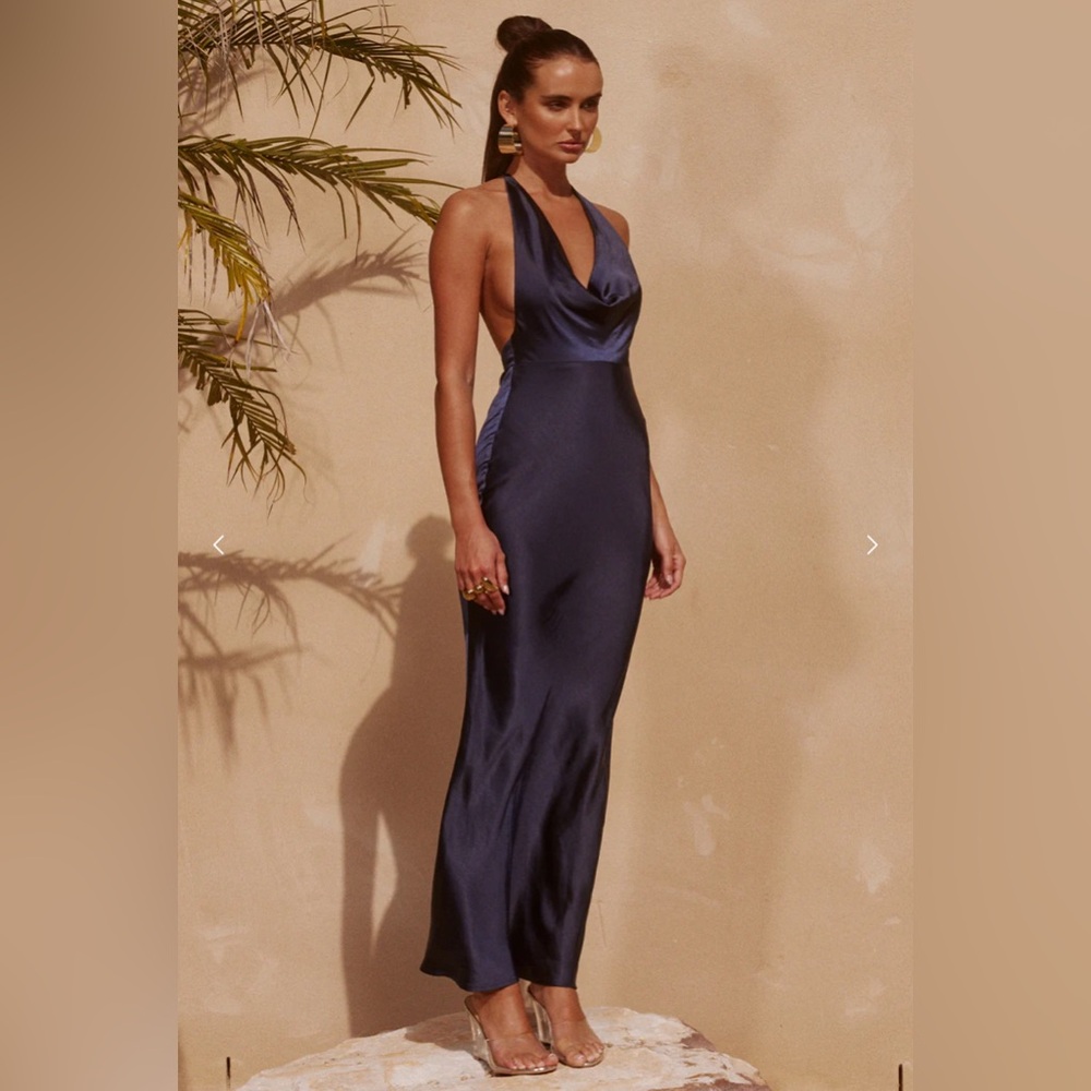 SOLD - Runaway the Label Posey Maxi Dress in navy